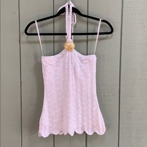 Lily Pulitzer halter crochet top